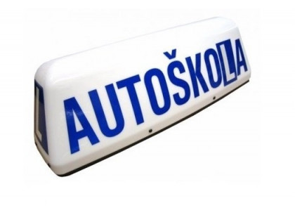 Magnetické svietidlo - transparent AUTOŠKOLA Diametral U-OZN1