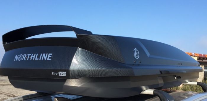 Náhľad produktu - Strešný box NORTHLINE Tirol 420 Wing carbon