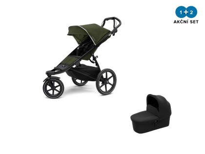 Náhľad produktu - Thule Urban Glide 2 Black / Cypress Green 2022 + vanička