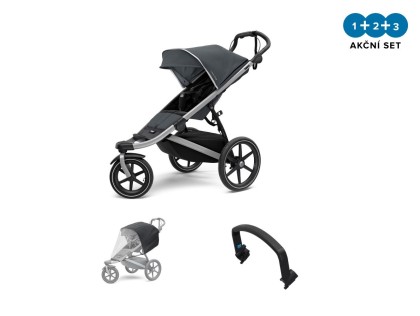 Thule Urban Glide 2 Dark Shadow 2022 + pláštenka + madlo