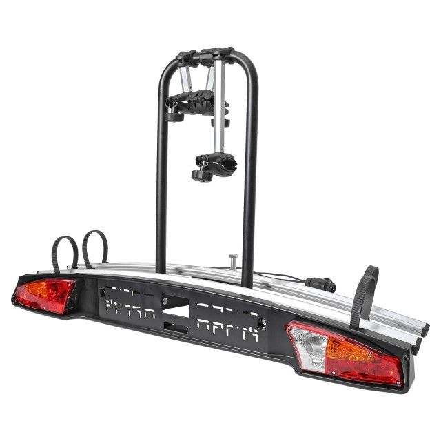Náhľad produktu - Nosič 2 bicyklov Menabo Merak Tilting (typ K) sklopný + adaptér na 3. kolo