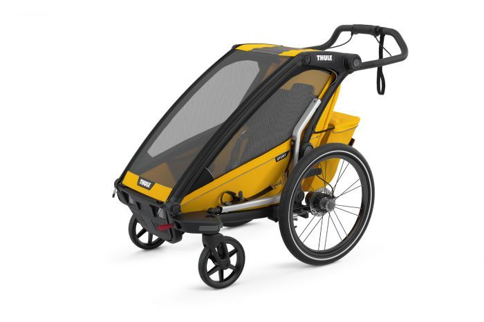 Náhľad produktu - Thule Chariot Sport 1 Spectra Yellow 2022 + bike set + kočíkový set + bežecký set