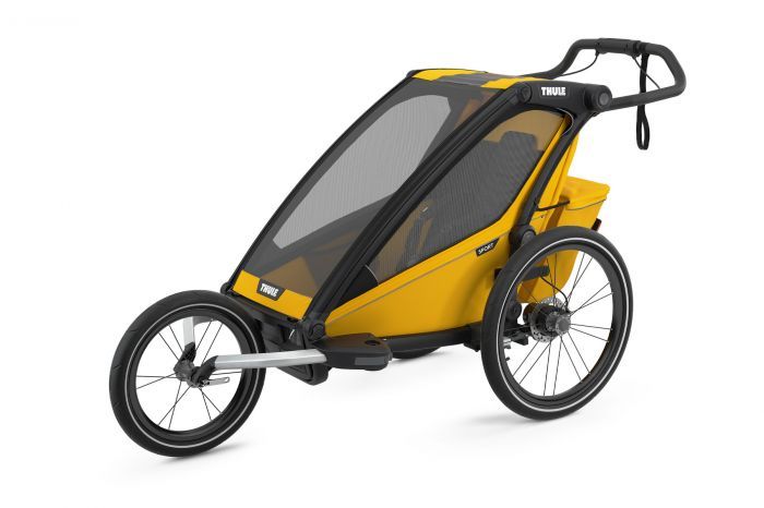 Náhľad produktu - Thule Chariot Sport 1 Spectra Yellow 2022 + bike set + kočíkový set + bežecký set