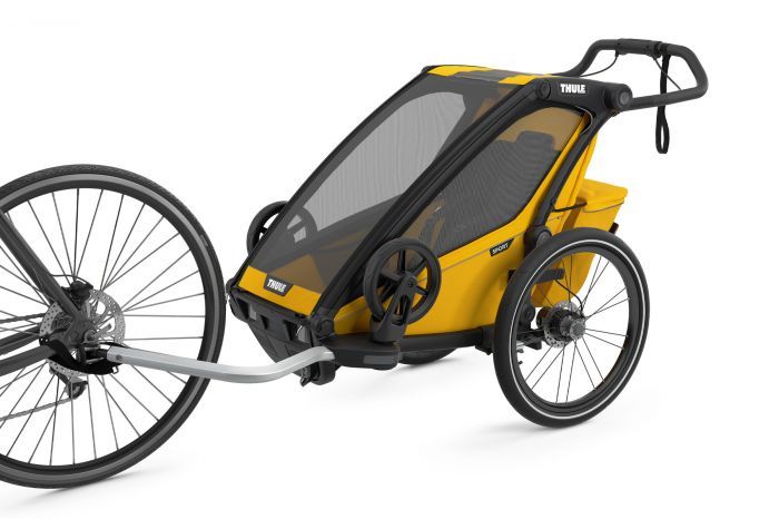 Náhľad produktu - Thule Chariot Sport 1 Spectra Yellow 2022 + bike set + kočíkový set + bežecký set