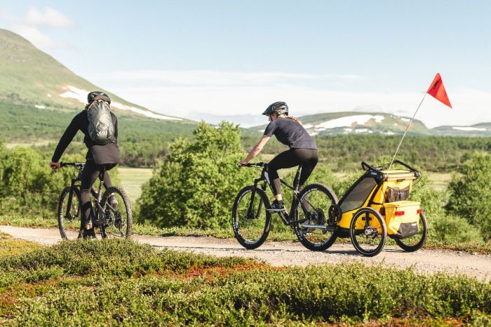 Náhľad produktu - Thule Chariot Sport 1 Spectra Yellow 2022 + bike set + kočíkový set + bežecký set