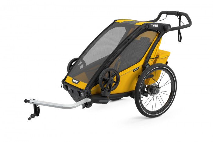 Náhľad produktu - Thule Chariot Sport 1 Spectra Yellow 2022 + bike set + kočíkový set + bežecký set