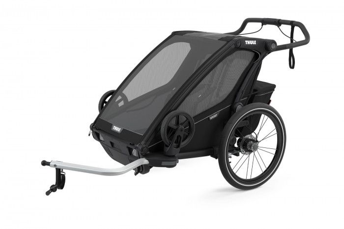 Náhľad produktu - Thule Chariot Sport 2 Midnight Black 2022 + bike set + kočíkový set + bežecký set