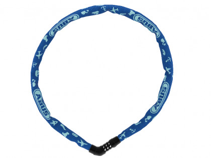 Náhľad produktu - Lankový zámok ABUS 4804C/75 blue SYMBOLS Steel-O-Chain