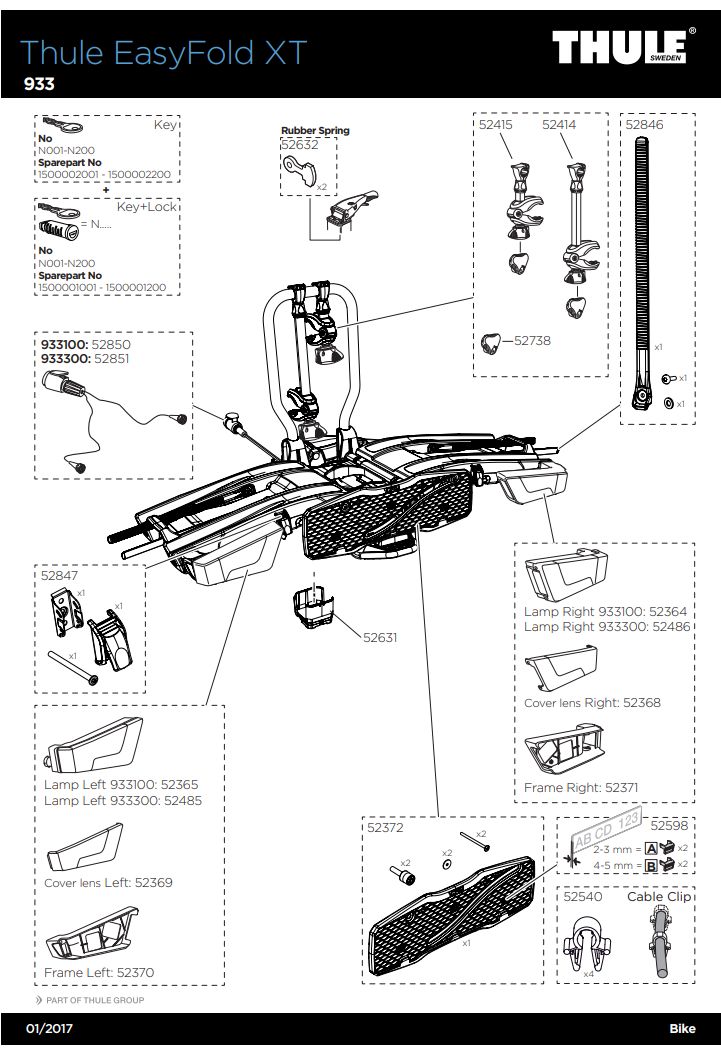 Náhľad produktu - Thule Wheel Strap Kit 52846