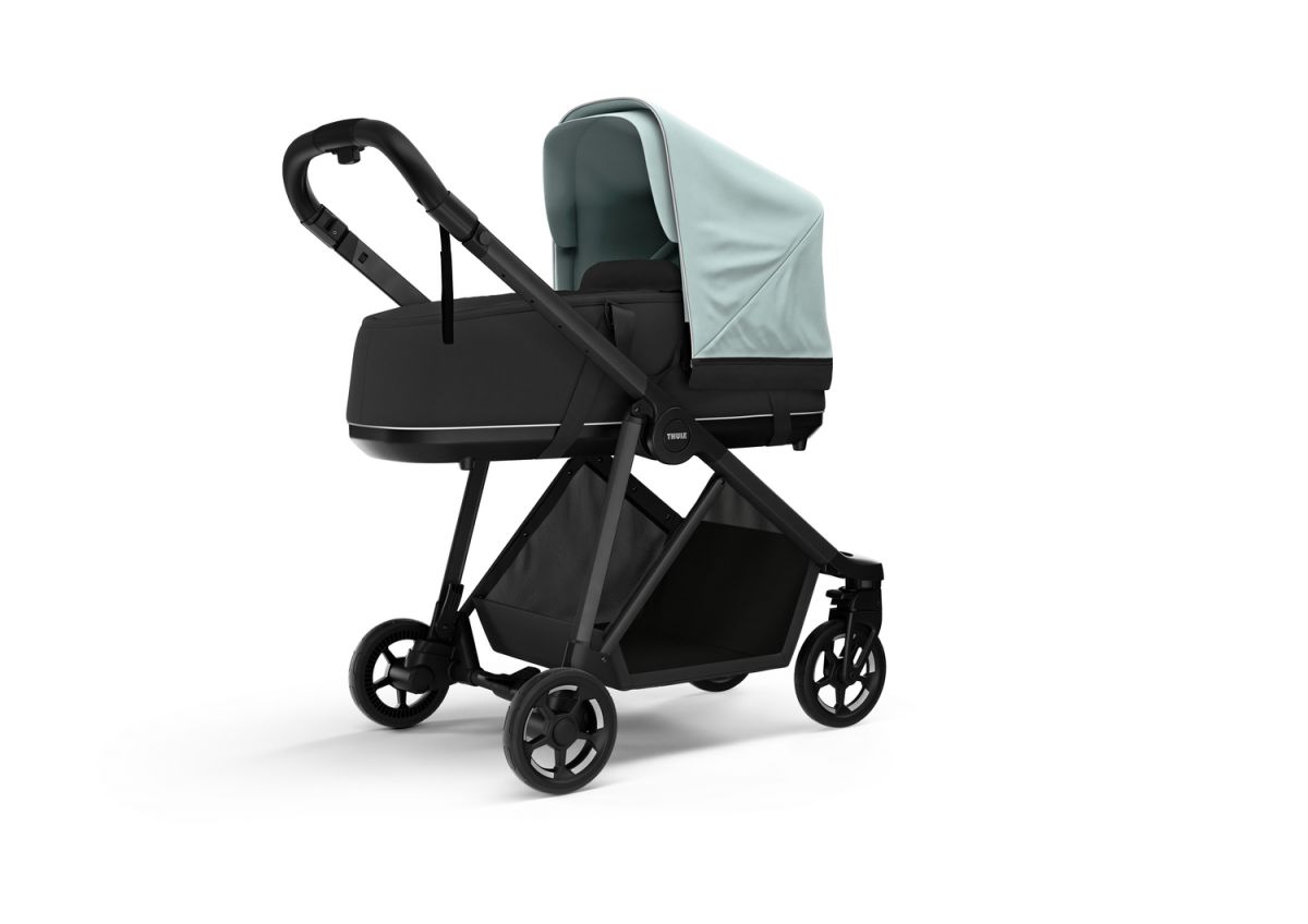 Náhľad produktu - Kočík Thule Shine Alaska Blue on Black 2022 + vanička