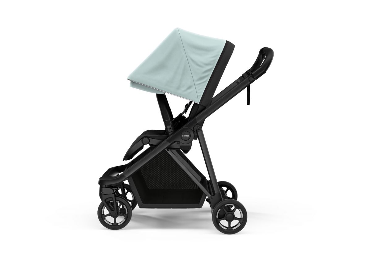 Náhľad produktu - Kočík Thule Shine Alaska Blue on Black 2022 + vanička