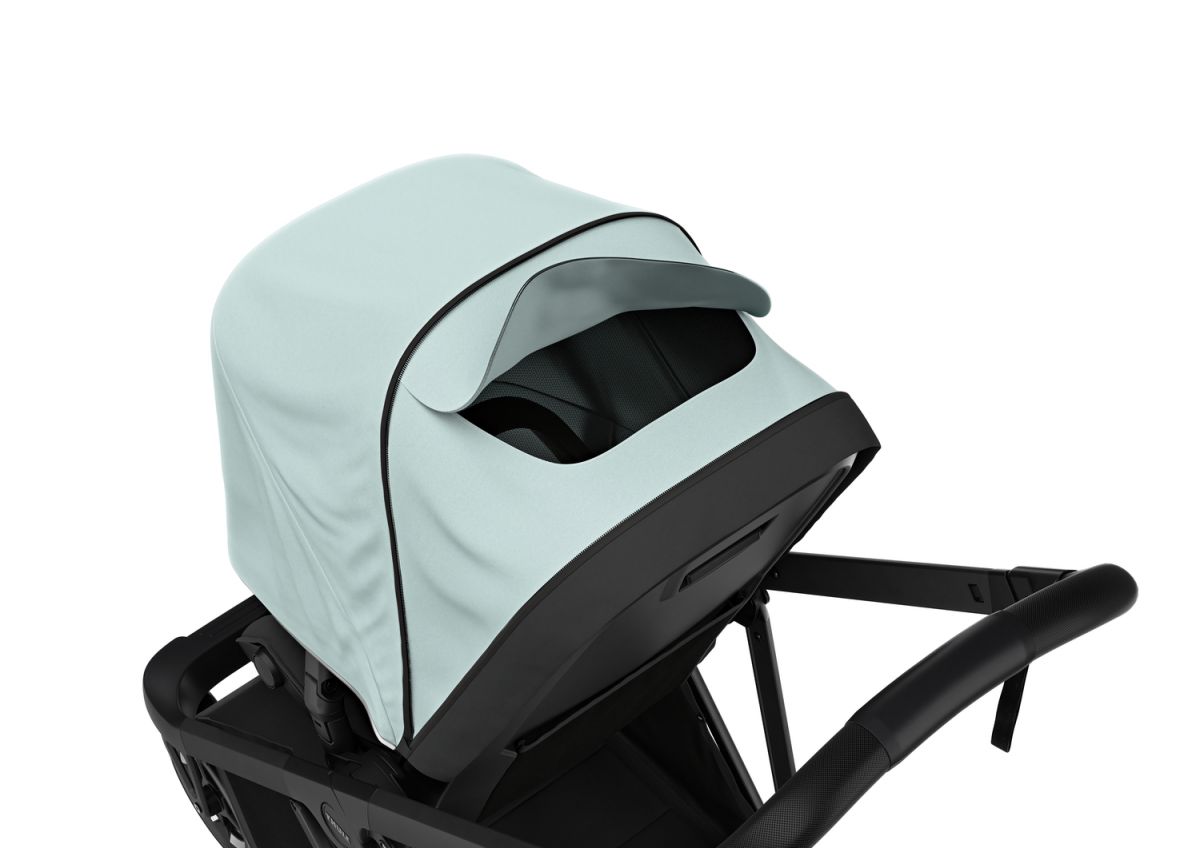 Náhľad produktu - Kočík Thule Shine Alaska Blue on Black 2022 + vanička