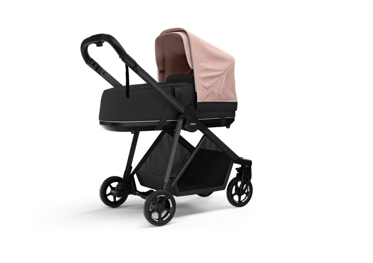 Náhľad produktu - Kočík Thule Shine Misty Rose on Black 2022 + vanička