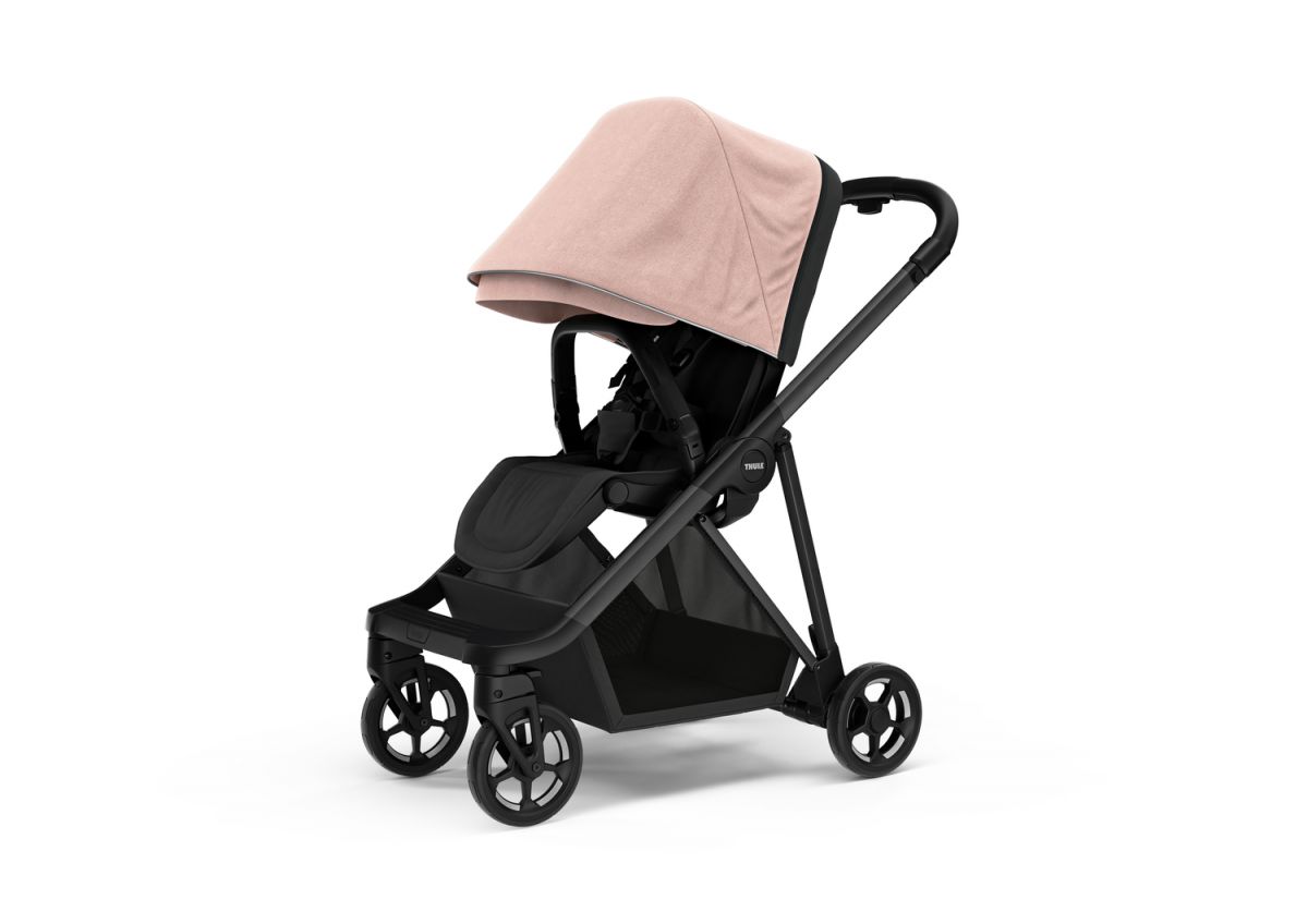 Náhľad produktu - Kočík Thule Shine Misty Rose on Black 2022 + vanička