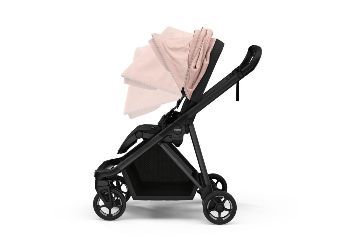 Náhľad produktu - Kočík Thule Shine Misty Rose on Black 2022 + vanička