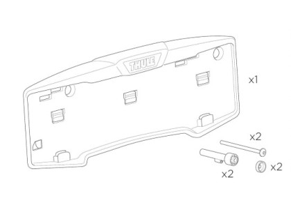 Number Plate Holder Kit