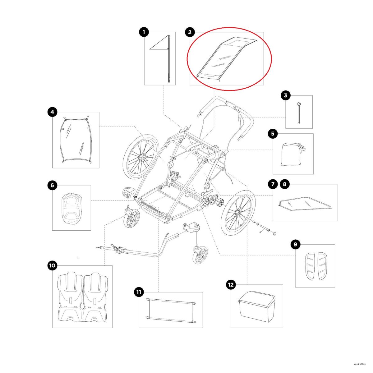 Náhľad produktu - Thule Cover Mesh, Sport2 SpeYellow 54585
