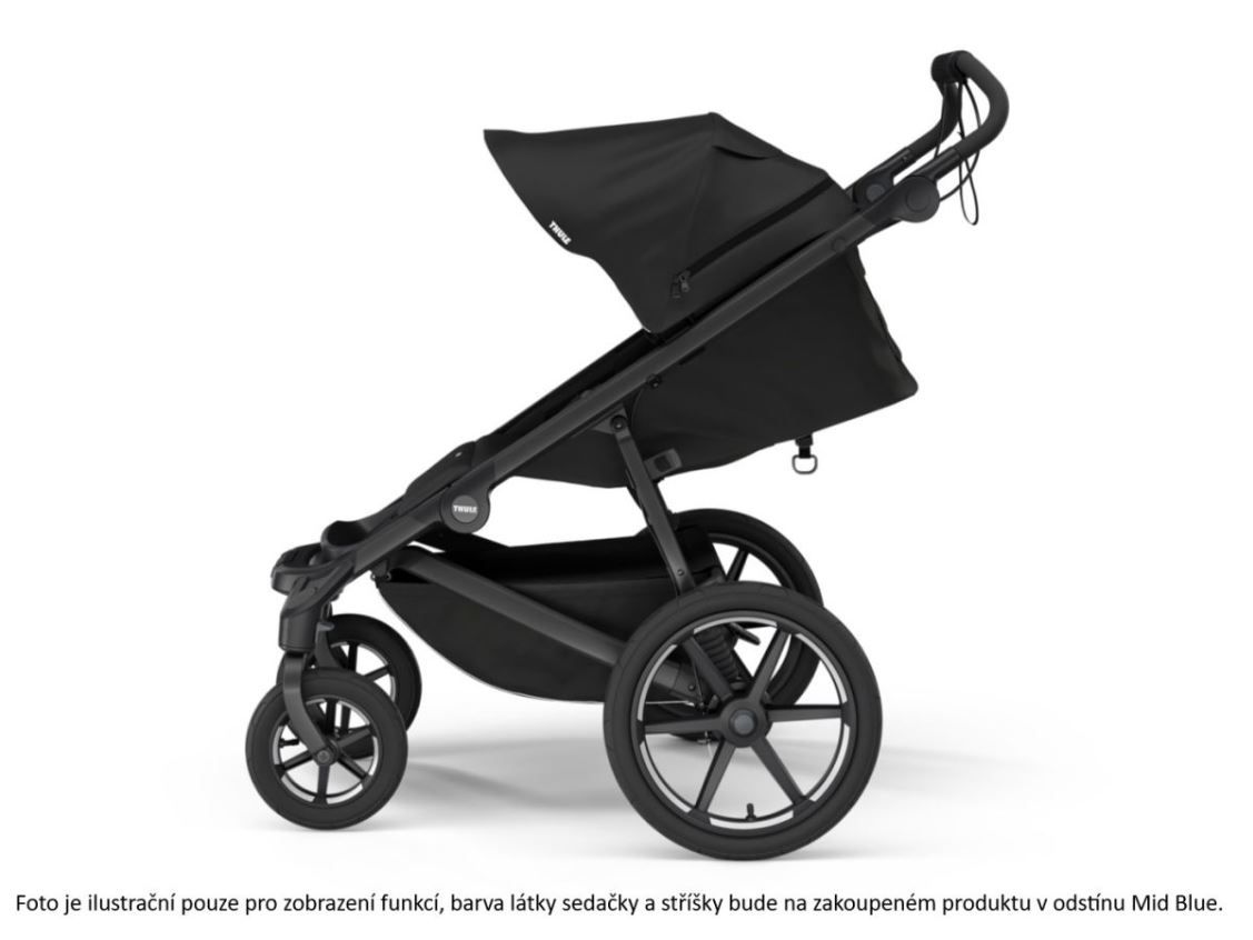 Náhľad produktu - Thule Urban Glide 4-wheel Mid-Blue + hlboká korba (voliteľná farba)