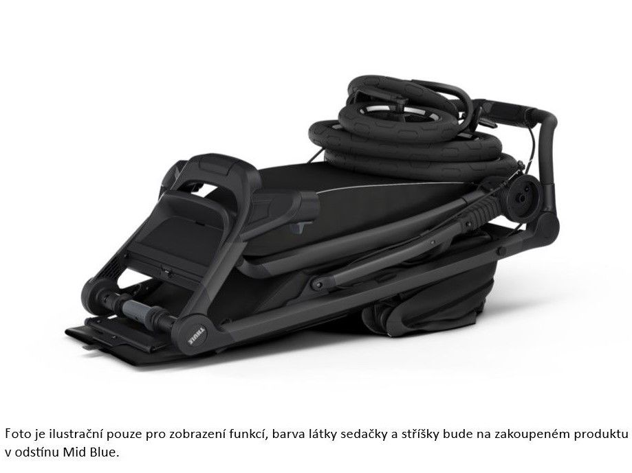 Náhľad produktu - Thule Urban Glide 4-wheel Mid-Blue + hlboká korba (voliteľná farba)