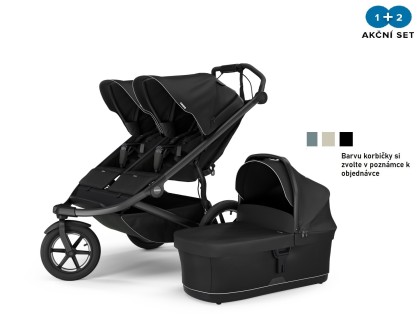 Thule Urban Glide 3 Double Black + hlboká korba (ľubovoľná farba)