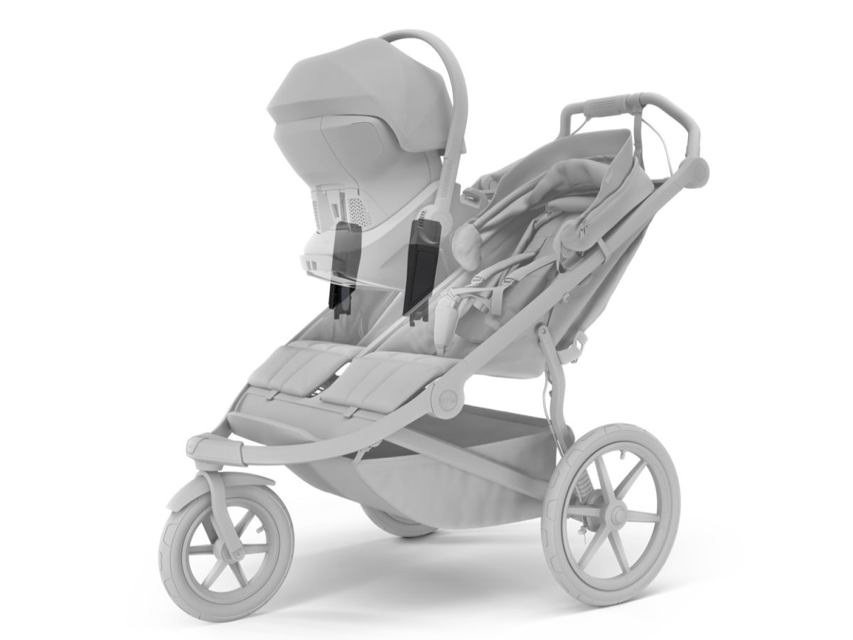 Náhľad produktu - Thule Urban Glide 3 Double Black + hlboká korba + adaptéry na autosedačku