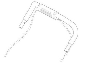 Thule Handlebar assembly - single - Urban Glide 3/Urban Glide 4-wheel 55125