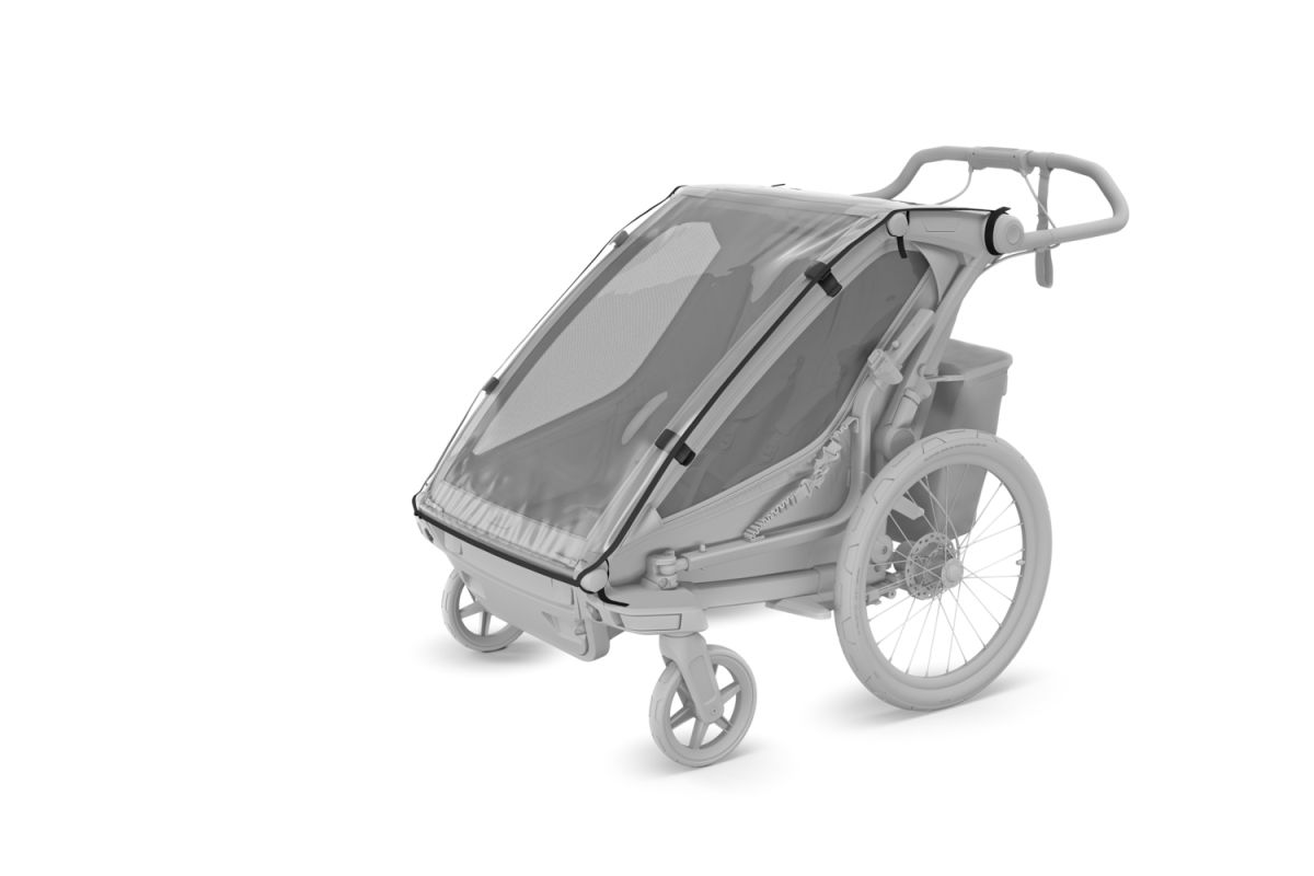 Náhľad produktu - Thule Chariot Sport 2 G3 SINGLE Black + bike set + kočíkový set + bežecký set