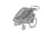 Thule Chariot Sport 2 G3 SINGLE Black + bike set + kočíkový set + bežecký set