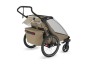 Thule Chariot Cross 2 G3 DOUBLE Faded Khaki + bike set + kočíkový set + bežecký set