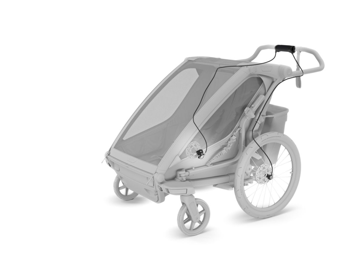 Náhľad produktu - Thule Chariot Sport 2 G3 DOUBLE Black + bike set + kočíkový set + bežecký set