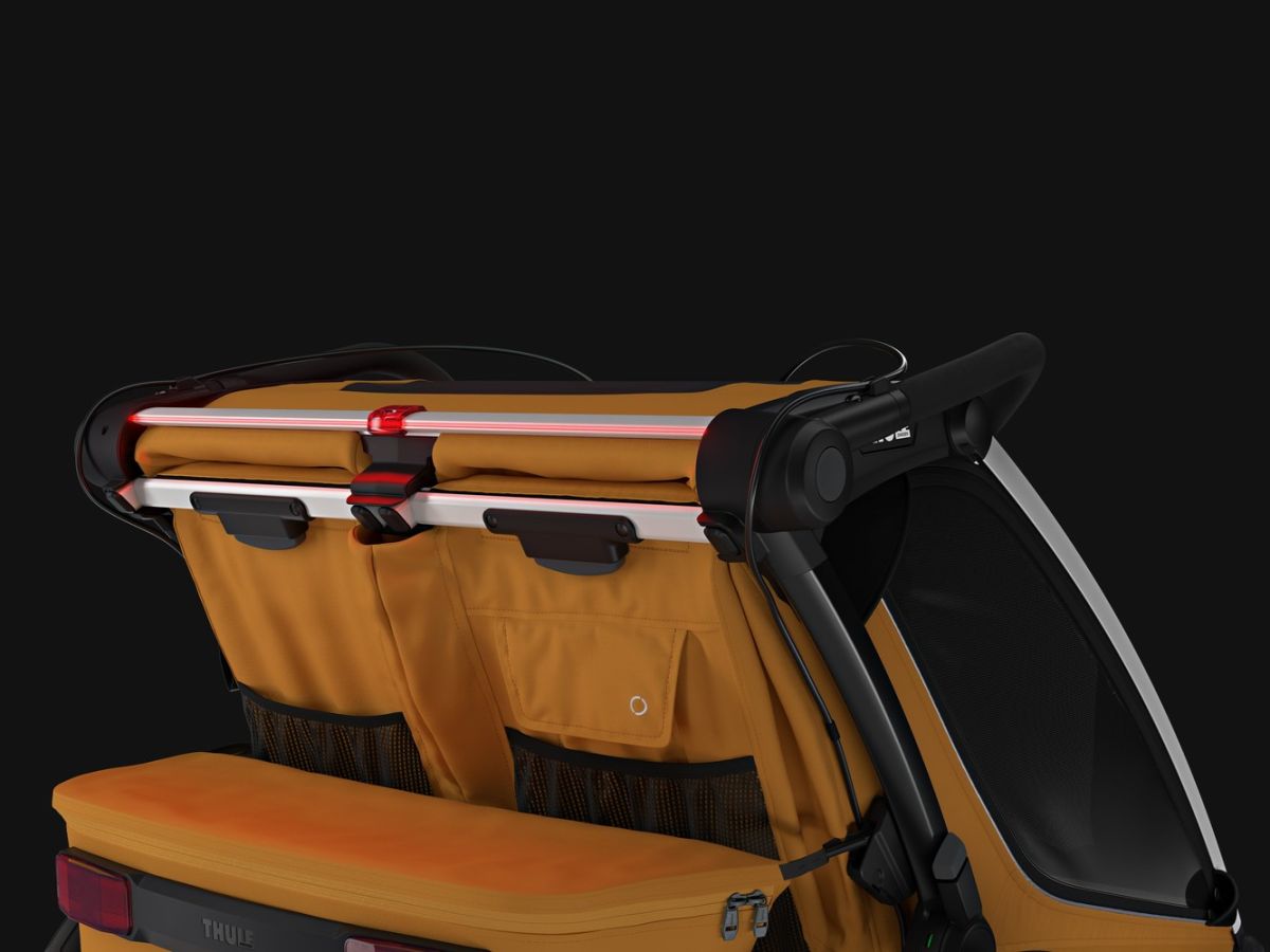 Náhľad produktu - Thule Chariot Sport 2 G3 DOUBLE Natural Gold + bike set + kočíkový set + bežecký set
