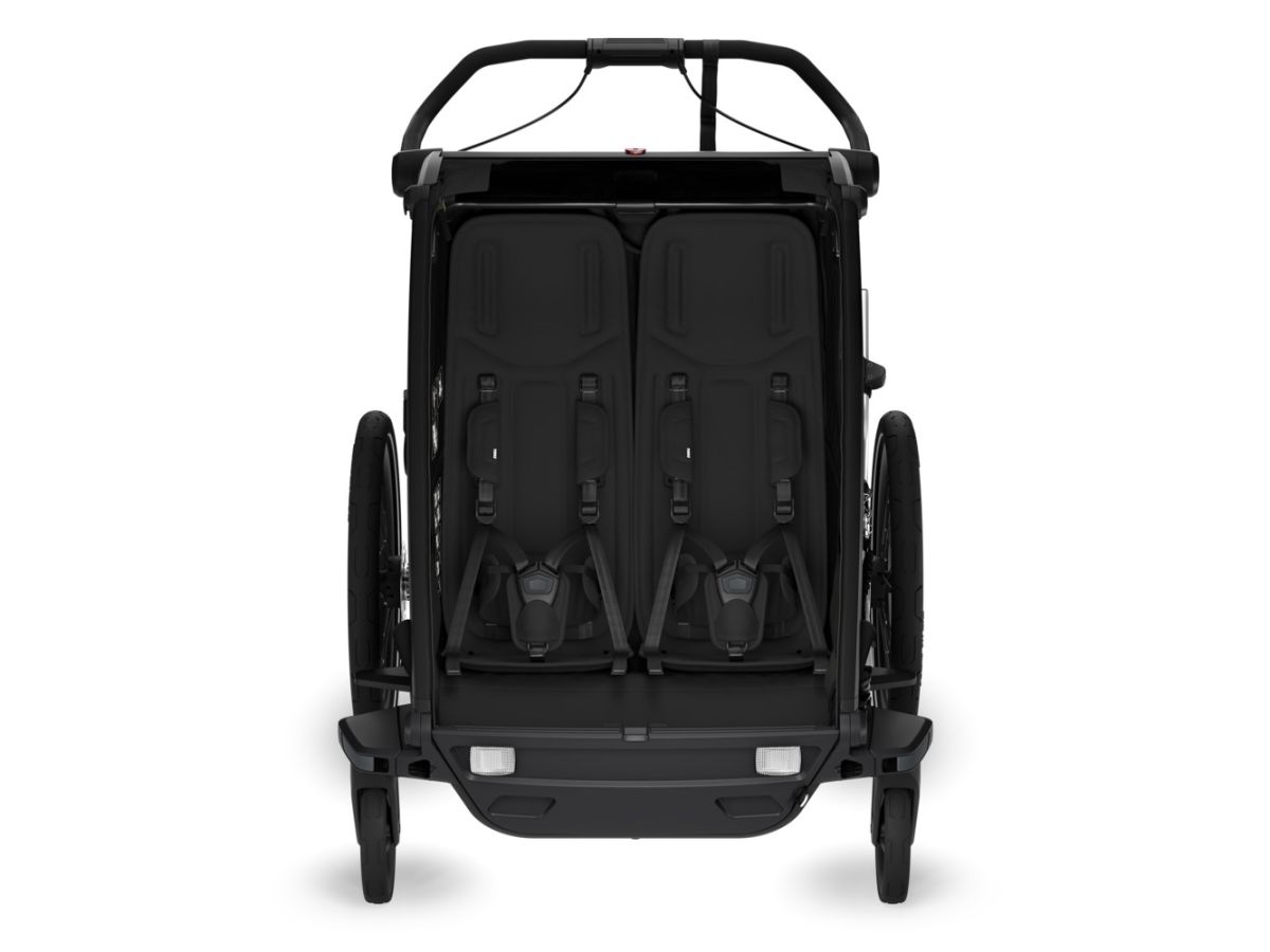 Náhľad produktu - Thule Chariot Sport 2 G3 DOUBLE Natural Gold + bike set + kočíkový set + bežecký set