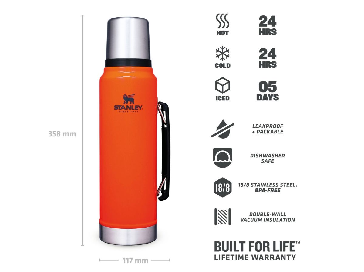 Náhľad produktu - STANLEY Termoska Legendary Classic 1l Blaze Orange