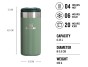 STANLEY Termohrnček AeroLight Transit 350 ml Hammertone Green