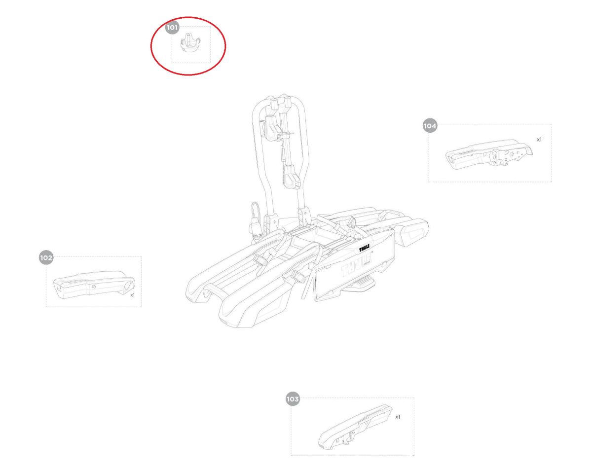 Náhľad produktu - Thule Electrical connector holder 55093