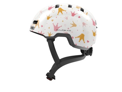 prilba ABUS Skurb Kid white crowns - M