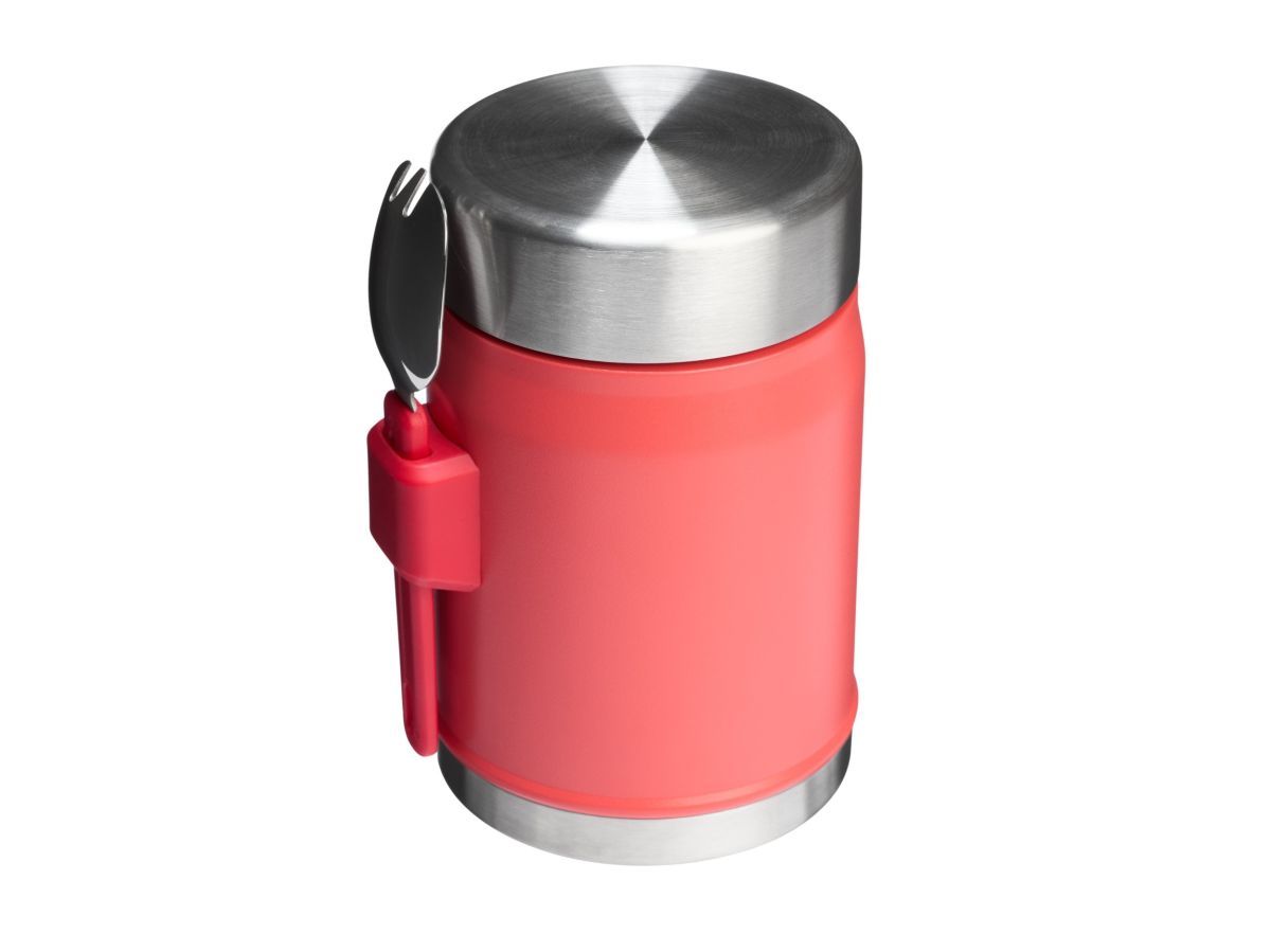 Náhľad produktu - STANLEY Termoska jedálenská 400 ml s lyžicou/vidličkou Hot Coral