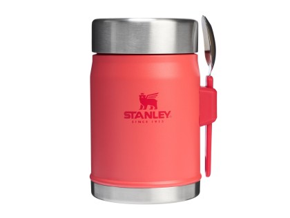 STANLEY Termoska jedálenská 400 ml s lyžicou/vidličkou Hot Coral