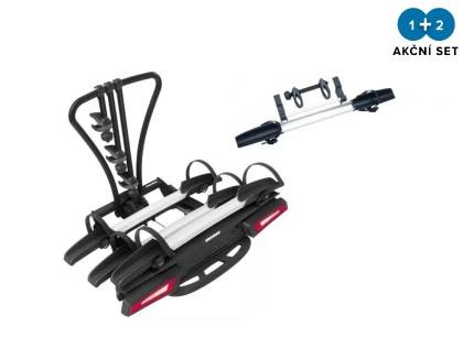 Náhľad produktu - Nosič bicyklov na ťažné zariadenie Yakima JustClick EVO 3 + adaptér na 4.kolo
