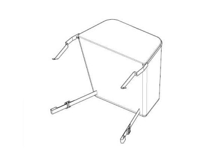 Cargo bag - single - black - Thule Chariot 2