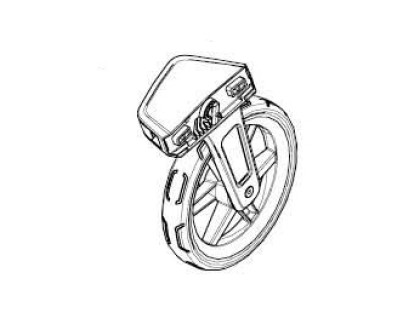 Wheel wing right - Thule Chariot 2 55222