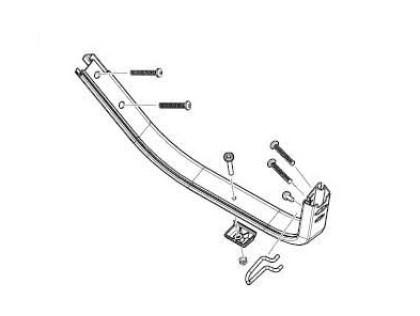 Náhľad produktu - Footwell assembly - single - aluminum - Thule Chariot 2 55249
