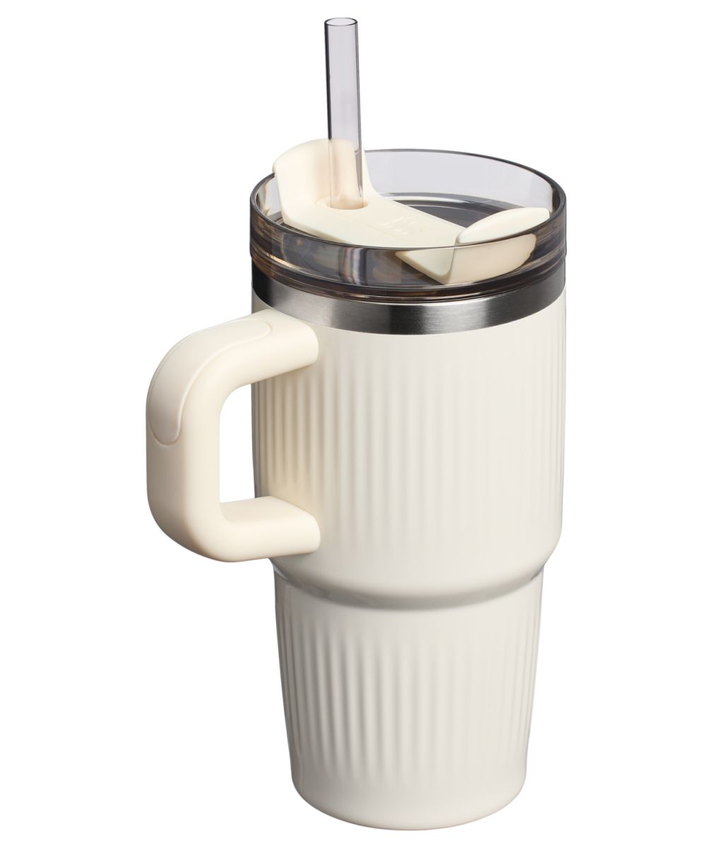 Náhľad produktu - Stanley The Quencher/Cup H2.0 Fluted Tumbler 600 ml/20 oz Cream Gloss