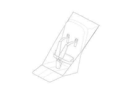 Thule UG 3 Seat with 5-point buckle - single - mist green 55652