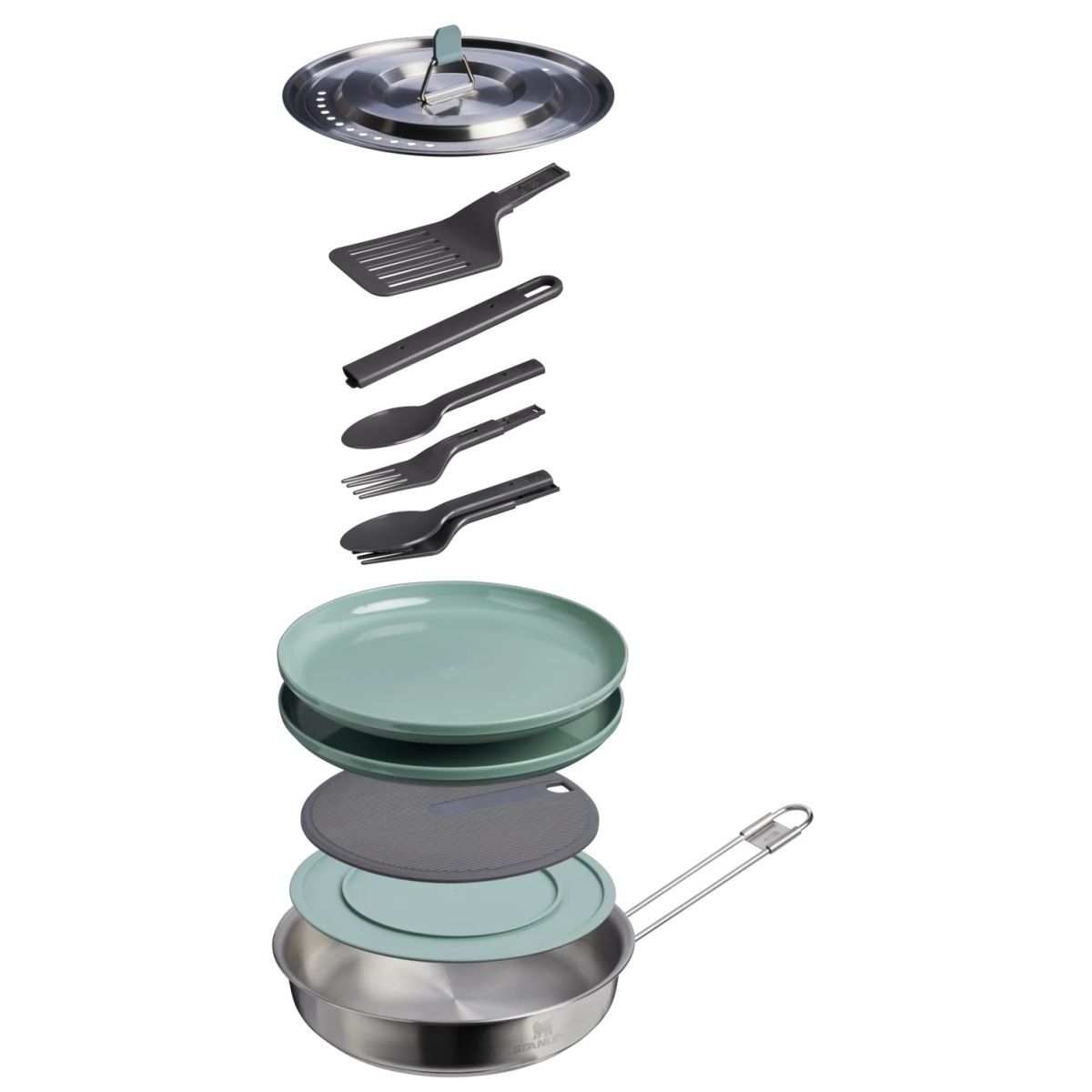 Náhľad produktu - STANLEY Panvička s príslušenstvom Wildfare Core Fry Pan Cookset 940 ml/1.0QT Shale/Charcoal