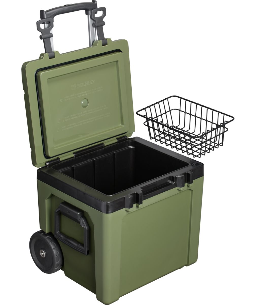 Náhľad produktu - STANLEY Pasívny chladiaci box The Easy-Carry Outdoor Wheeled Cooler 50QT Dried Pine