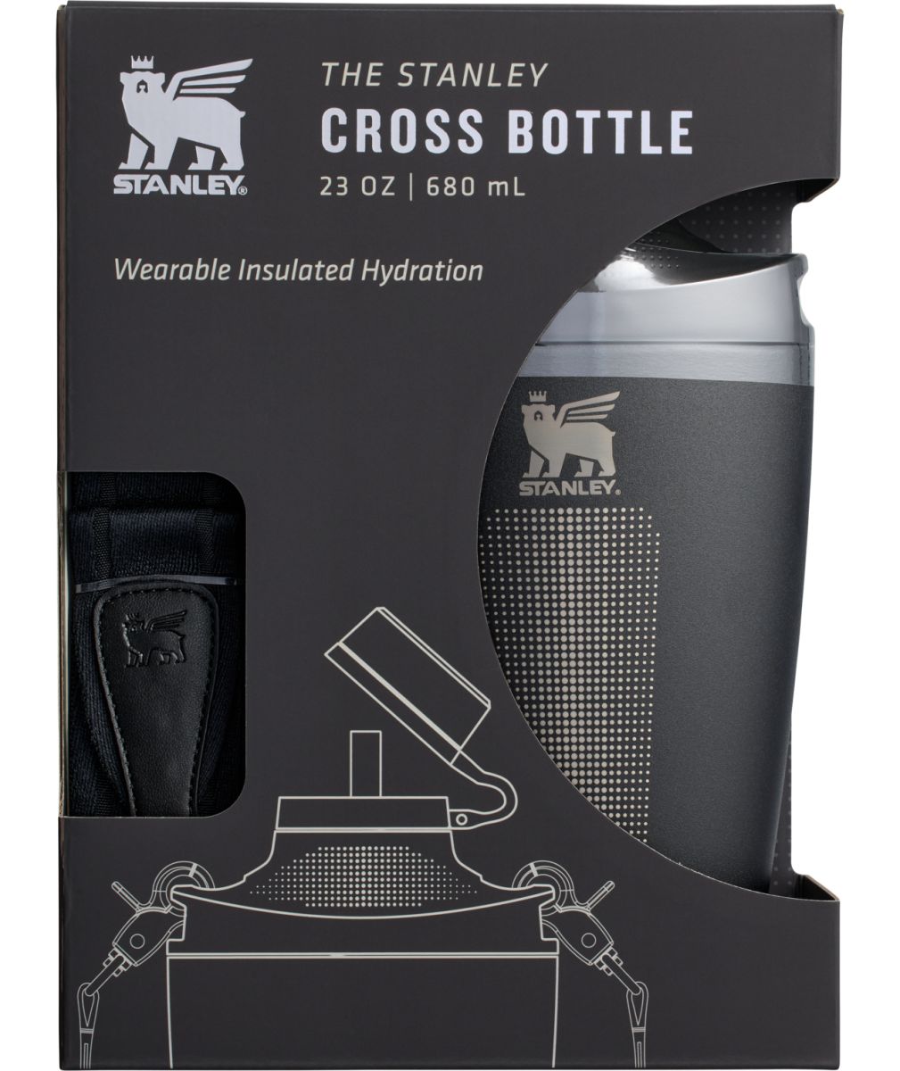 Náhľad produktu - STANLEY Fľaša/čutora na popruhu The Stanley Cross Bottle 680 ml/23oz Black