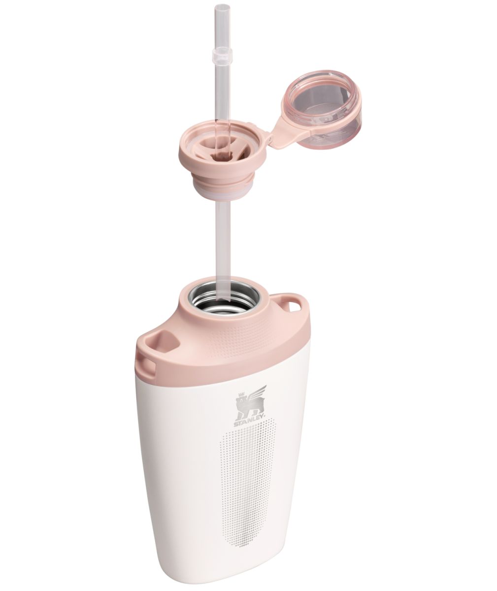 Náhľad produktu - STANLEY Fľaša/čutora na popruhu The Stanley Cross Bottle 680 ml/23 oz Rose Quartz
