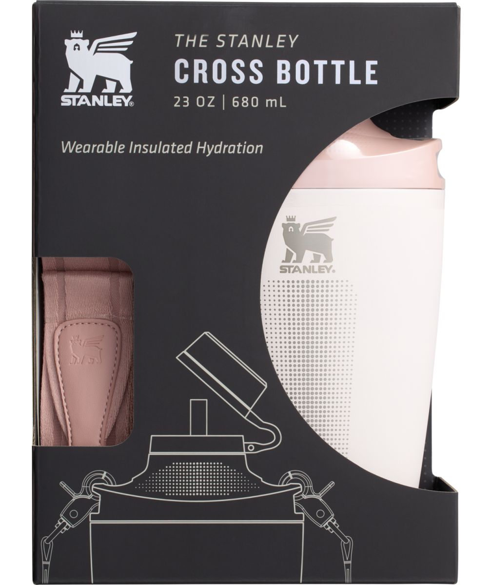 Náhľad produktu - STANLEY Fľaša/čutora na popruhu The Stanley Cross Bottle 680 ml/23 oz Rose Quartz