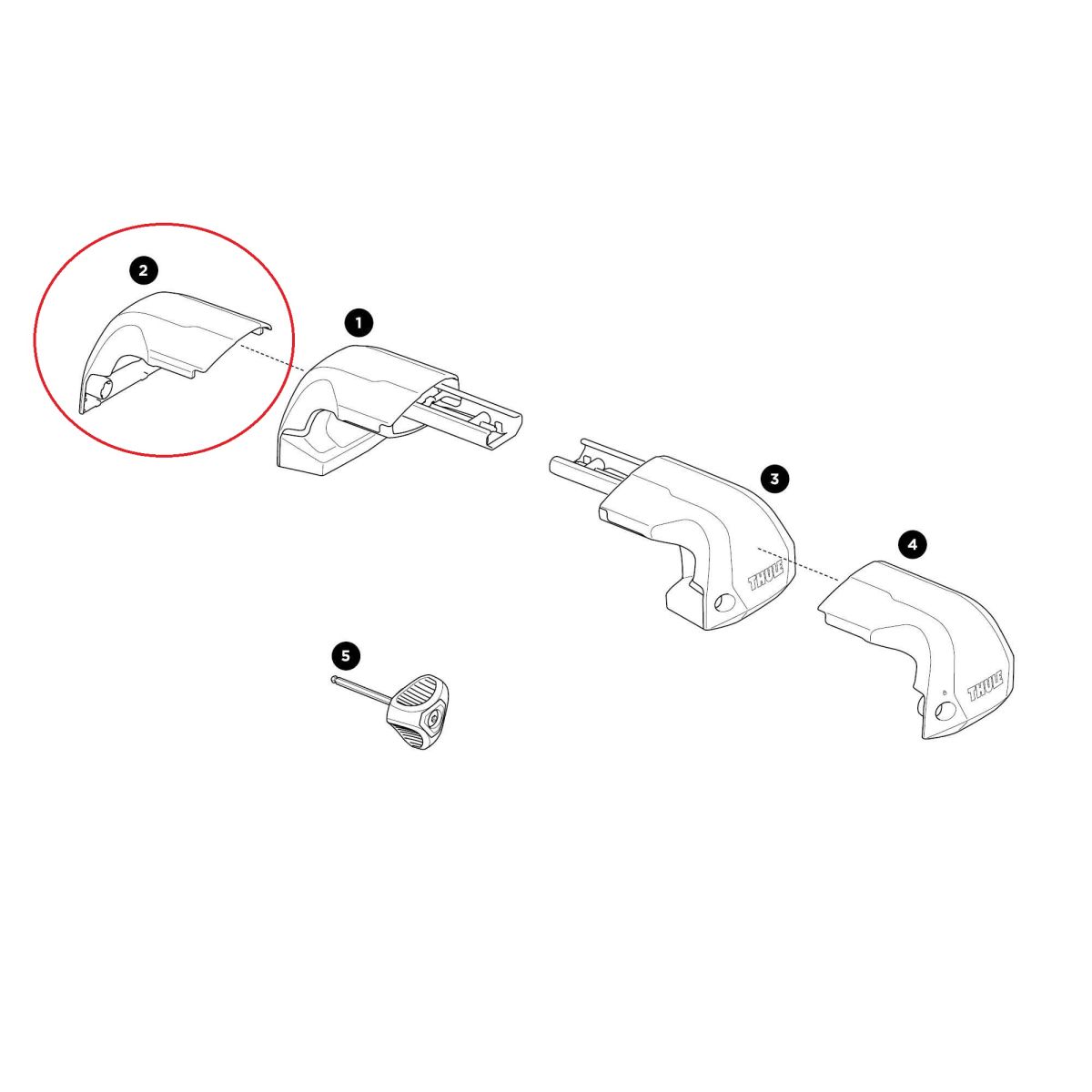 Náhľad produktu - Thule Edge Fixpoint - Front Cover Left 54735